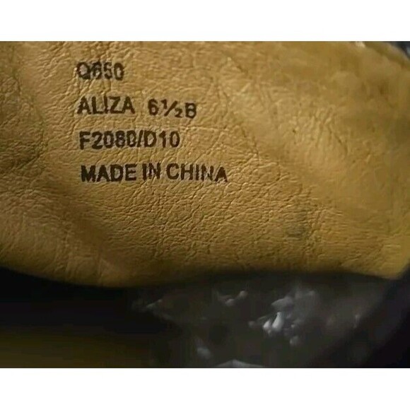 Coach Aliza Ankle Bootie Heel Almond‎ Toe Slip On Burgundy Leather Size 6.5 B - Picture 7 of 7